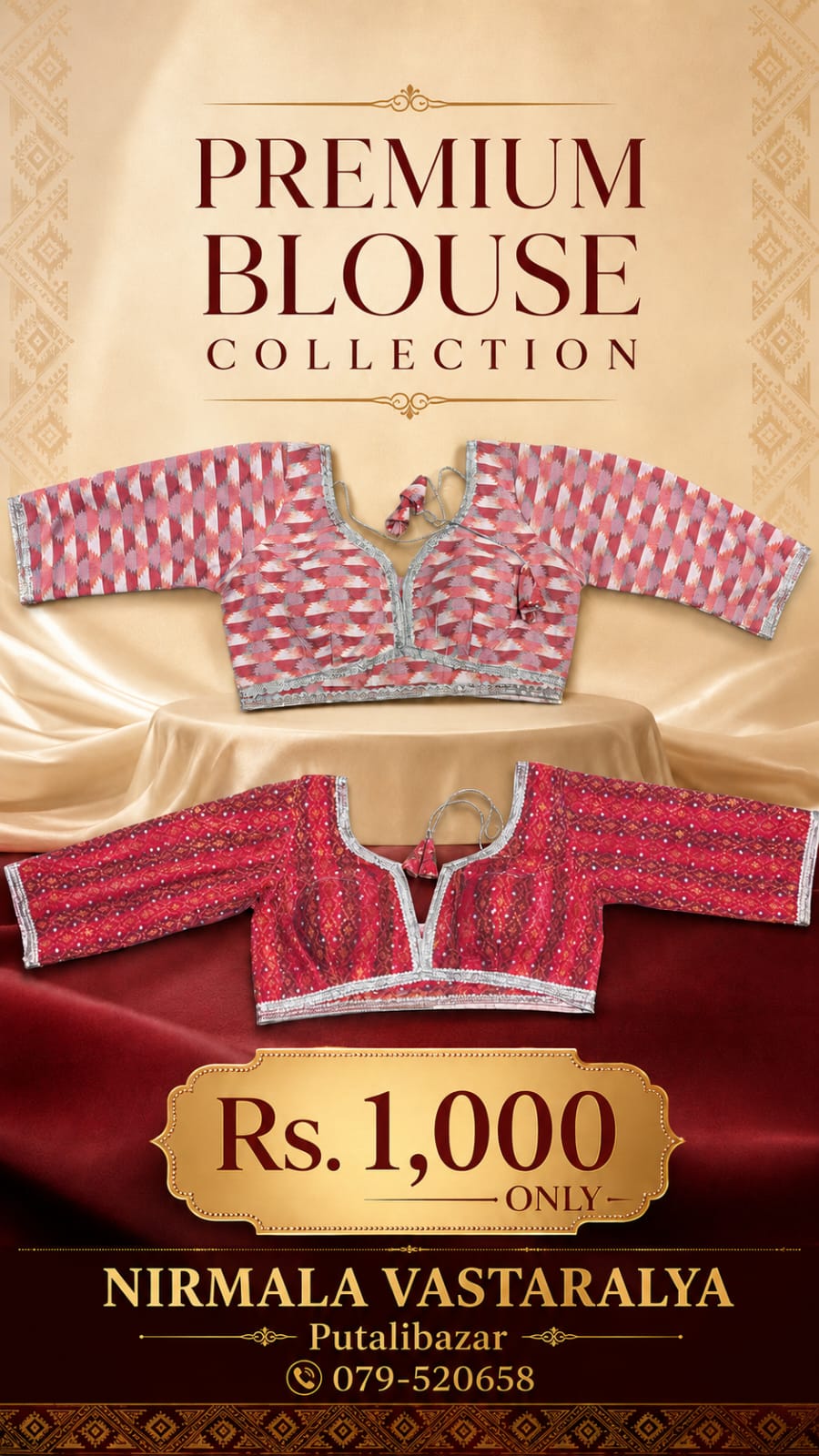 Women's dhaka Blouse