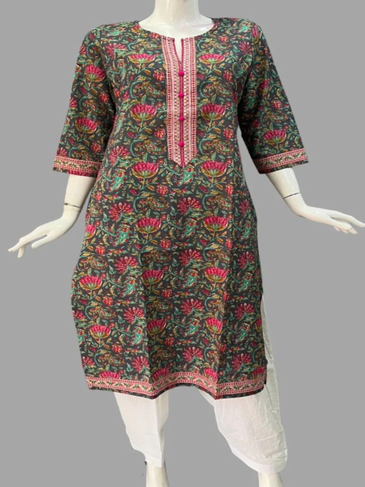 Women's Floral Kurti
