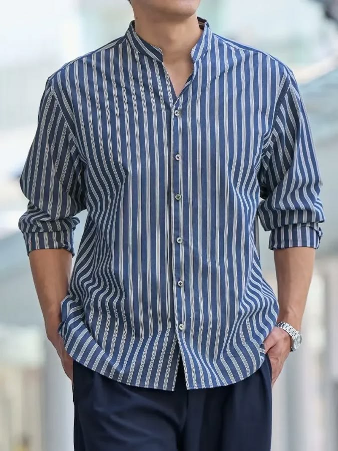 Men's Nehru Collar Shirt